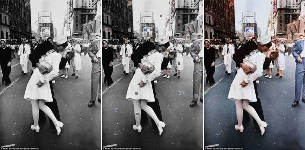 Colorization of a historical photograph